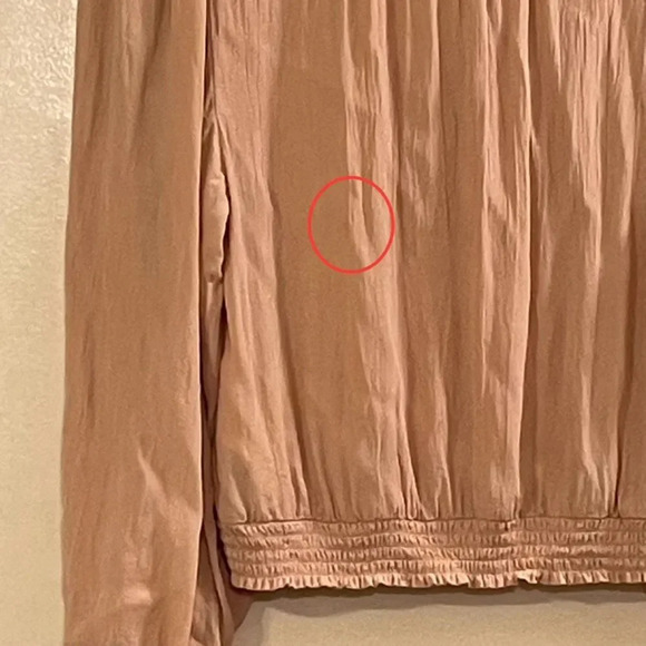 MAEVE by ANTHROPOLOGIE Kristie Sequined Peasant Blouse in Peach - Picture 6 of 9